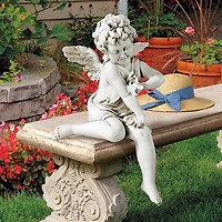 Design Toscano 25" Peaceful Presence Angel Sitter Garden Statue
