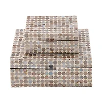 Brown Mother of Pearl Coastal Box Set