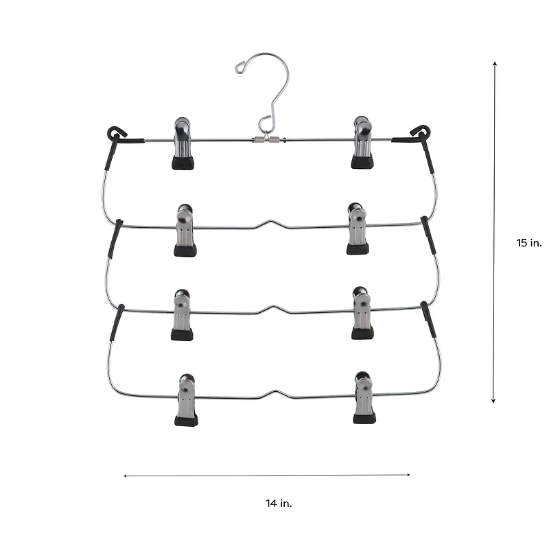 Organize It All 4 Tier Fold Up Skirt Hanger