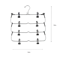 Organize It All 4 Tier Fold Up Skirt Hanger