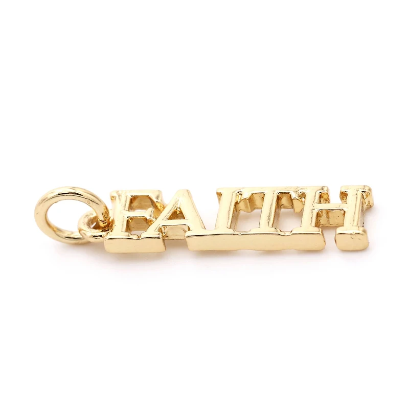 14K Gold Plated Faith Charm by Bead Landing™