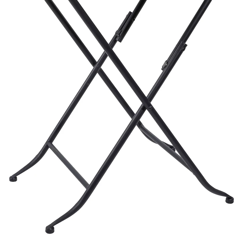 25" Gold Iron & Marble Traditional Accent Table