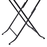 25" Gold Iron & Marble Traditional Accent Table