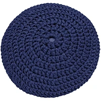 Hoooked Sailor Blue Knit & Crochet Pouf Kit