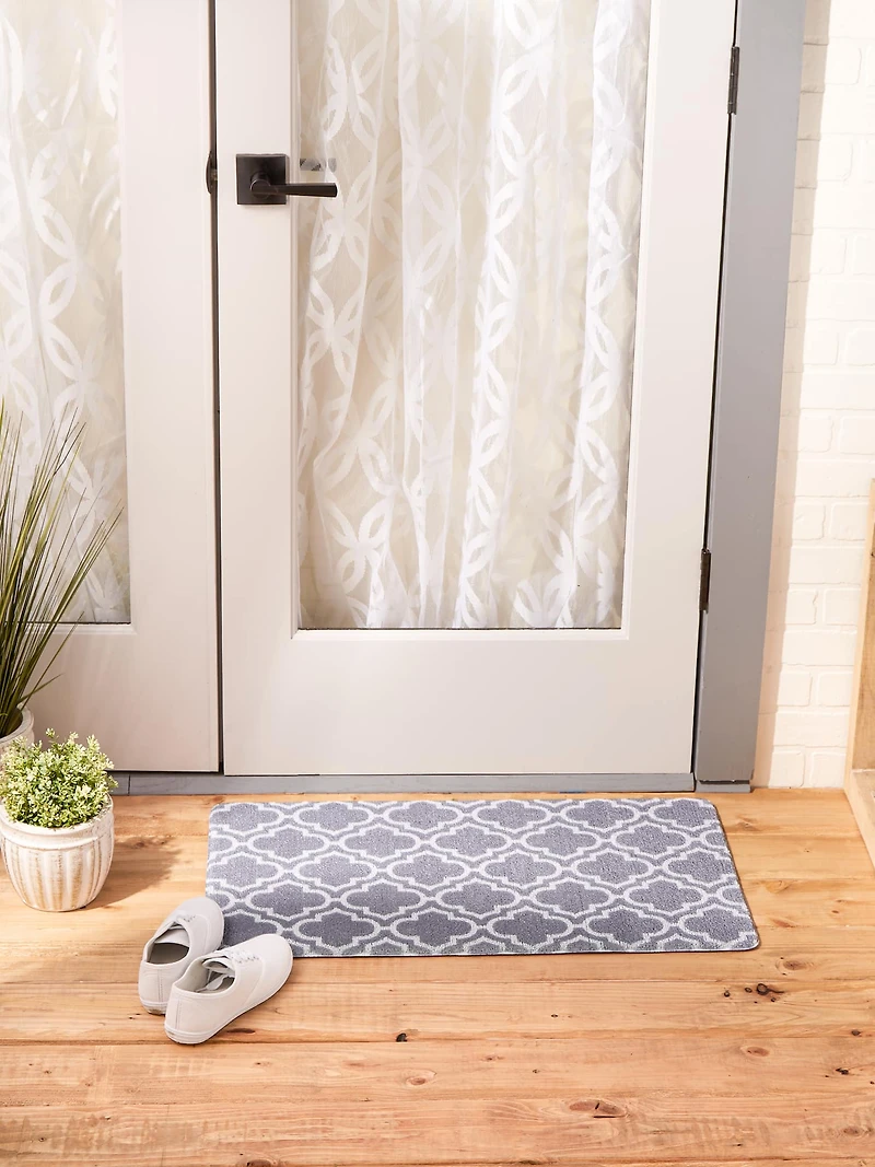 DII® Gray Lattice Tufted Mat