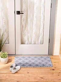 DII® Gray Lattice Tufted Mat