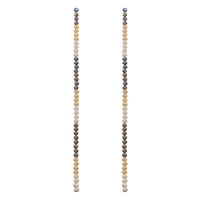 Gray & White Glass Rondelle Beads, 3mm by Bead Landing™