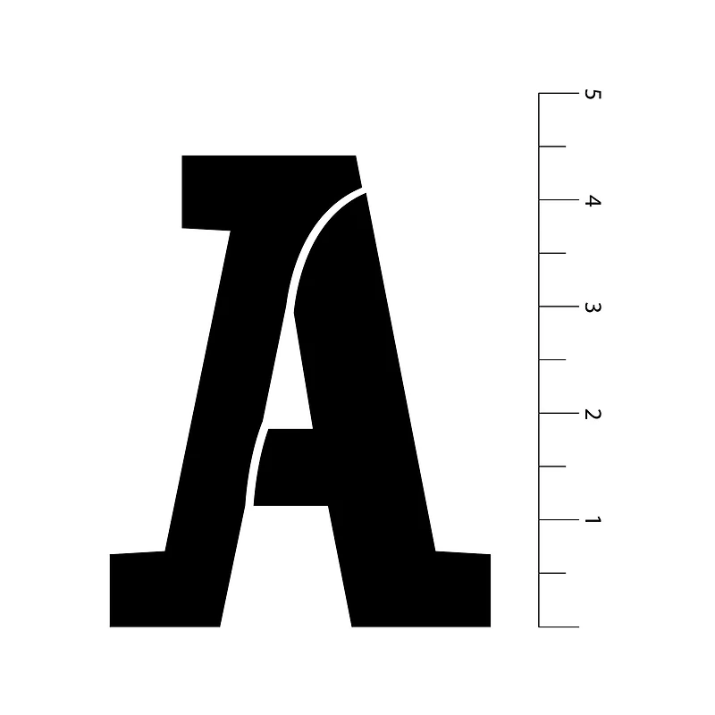 4.5" Serif Alphabet Stencils by Craft Smart®