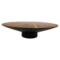 Hello Honey® 12" Round Acacia Wood Pedestal with Metal Base