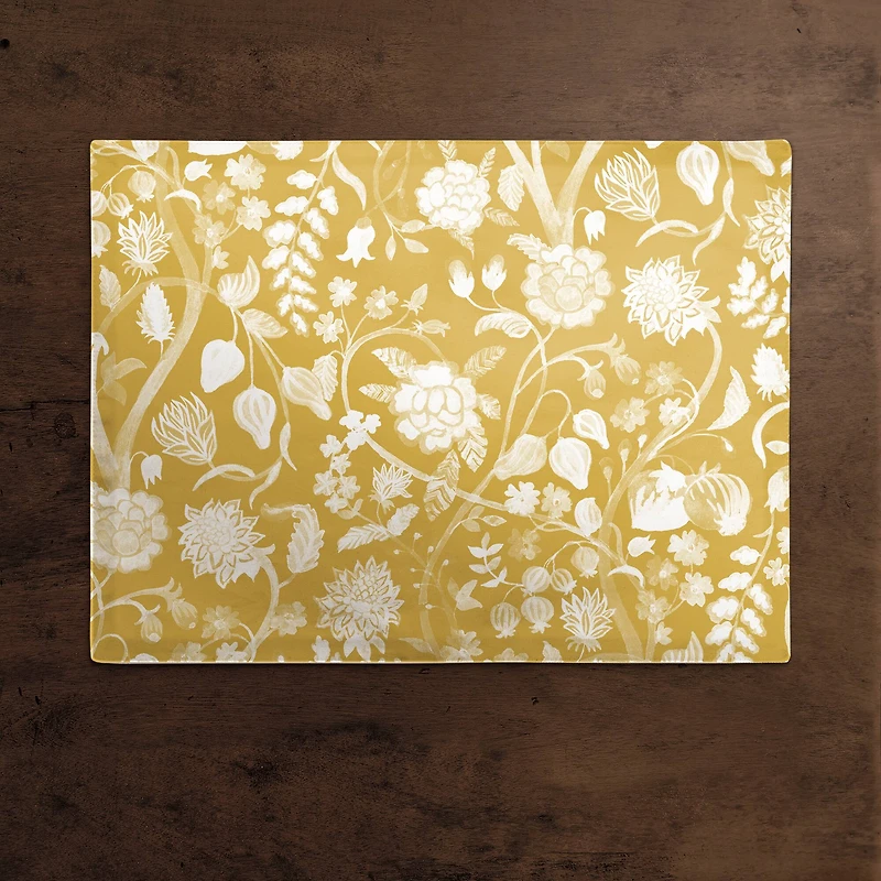 Marigold Flowers 18" x 14" Cotton Twill Placemat