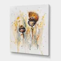 Designart - Mouse Sitting On Poppies