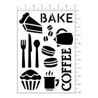 Café Icons Stencils by Craft Smart®, 7" x 10"