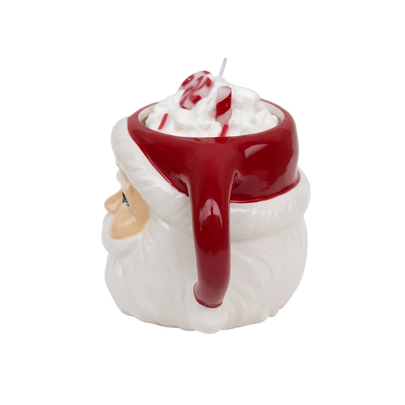 Mint Peppermint Latte Scented Santa Mug Candle by Ashland®