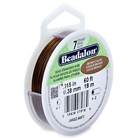 6 Pack: Beadalon® 0.015" Bronze 7 Strand Bead Stringing Wire, 60ft.