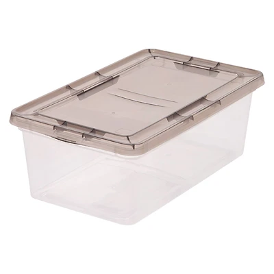 IRIS® 6.7qt. Gray Snap Top Plastic Storage Box