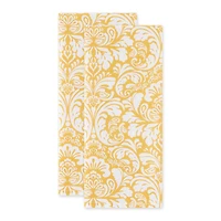 DII® Mustard Damask Dishtowel (Set of 2)