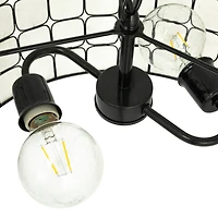 Hello Honey® Emma Capiz Black Finish Pendant Lamp