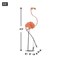 47.5" Standing Flamingo Garden Décor