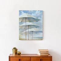 Beach Umbrellas 16" x 20" Canvas Wall Art