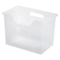 IRIS® Large Open Top Plastic File Box