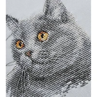 Alisa British Cat Cross Stitch Kit