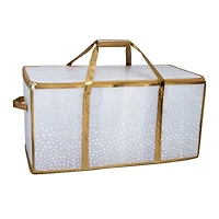 Simplify Gold & White 128ct. Ornament Storage Organizer