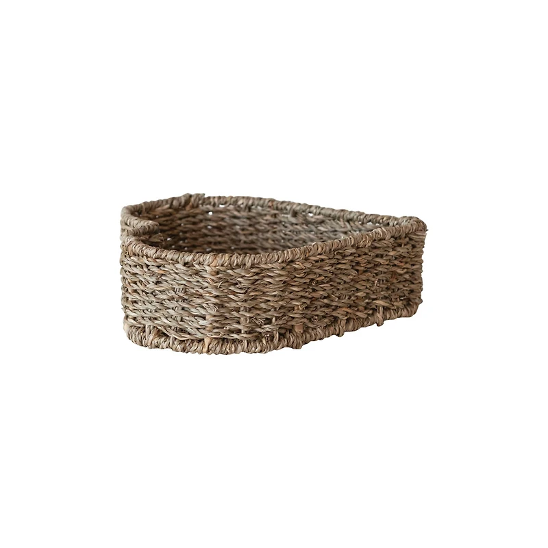 Hello Honey® 9.5" Natural Heart Shaped Hand Woven Seagrass Basket