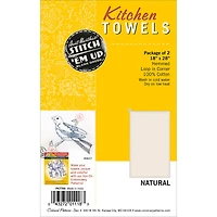 Aunt Martha's Stitch 'Em Up Natural Kitchen Towels