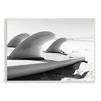 Stupell Industries Surfboard Fins Beach Coast Photography Wall Plaque Art