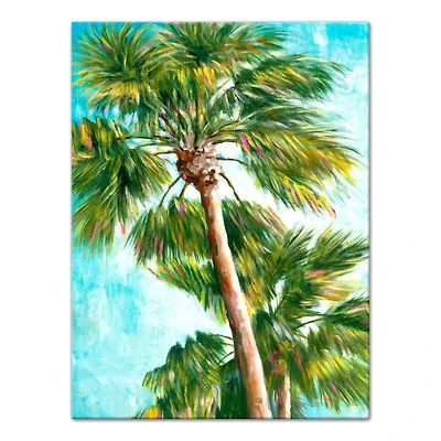 Tropical Palm Trees 12" x 16" Canvas Wall Art