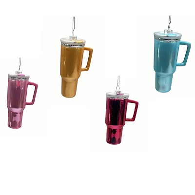 Assorted 4.5" Tumbler Glass Ornament by Ashland®, 1pc.