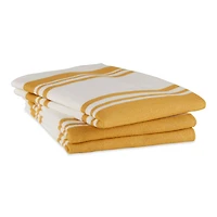 DII® Honey Gold Chef Stripe Dish Towels, 3ct.