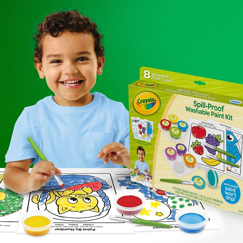 Crayola® Spill-Proof Washable Paint Kit