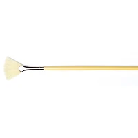 Isabey Yellow Handle Chungking Bristle Fan Brush