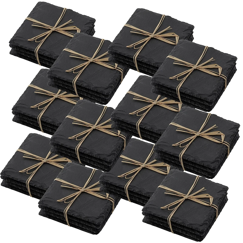 12 Packs: 4 ct. (48 total) 4" Slate Coasters by Make Market®