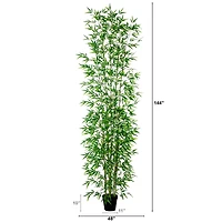 12ft. Potted Artificial Green Bamboo Tree