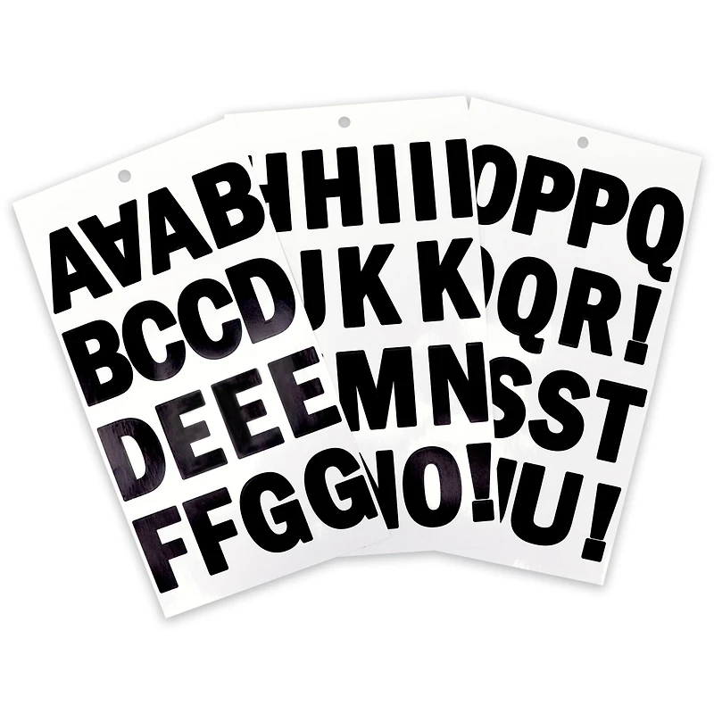 Black Vinyl Alphabet Sticker Sheets by Recollections™