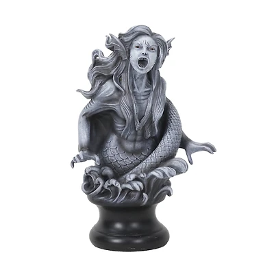 10.25" Gray Mermaid Bust Tabletop Décor by Ashland®