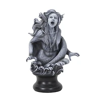 10.25" Gray Mermaid Bust Tabletop Décor by Ashland®
