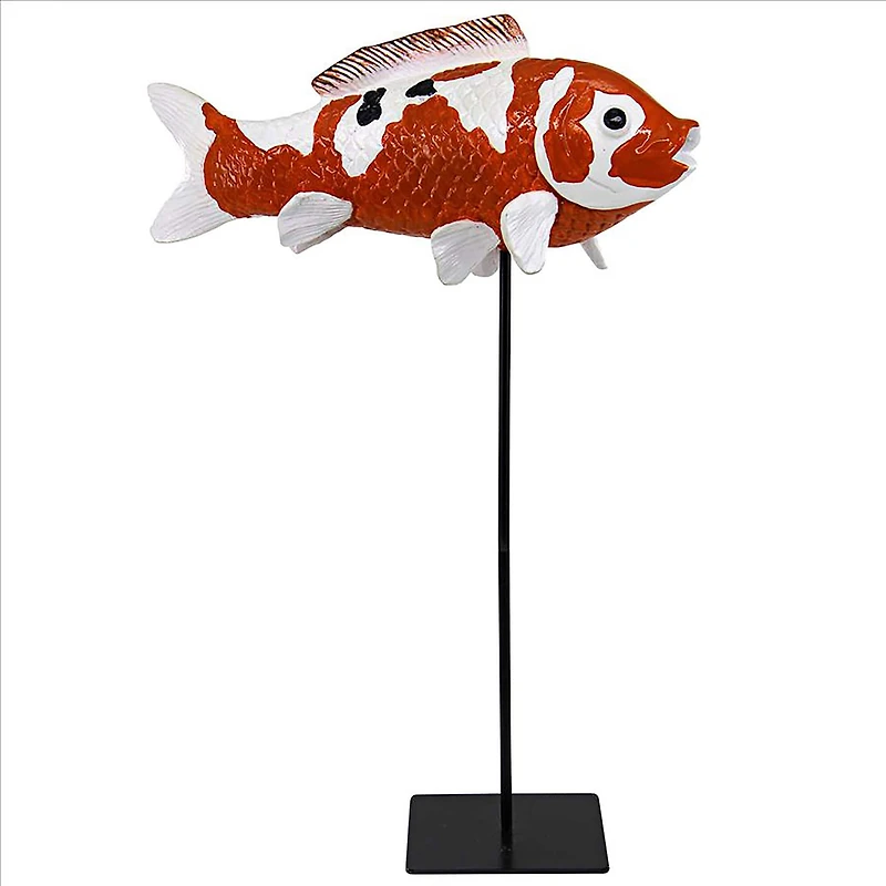 Design Toscano 11.5" Large Japanese Floating Koi Sculpture