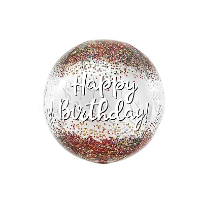 Orbz® 16" Happy Birthday Sequins Foil Balloon