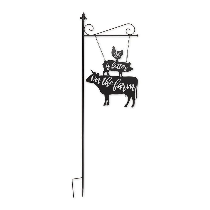 52" Life Is Better On The Farm Garden Stake