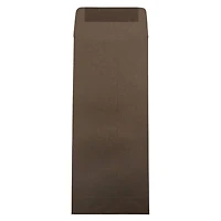 JAM Paper 4.75" x 11" Chocolate Brown Policy Business Envelopes, 50ct.