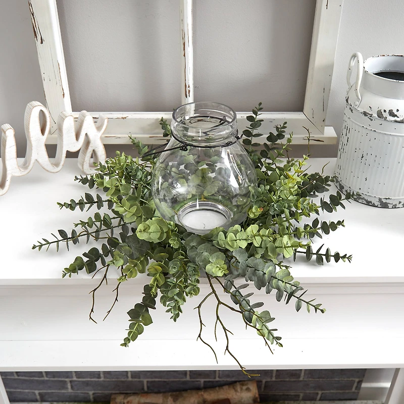 19" Eucalyptus Candelabrum