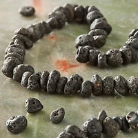 Black Lava Chip Beads by Bead Landing™, 10mm