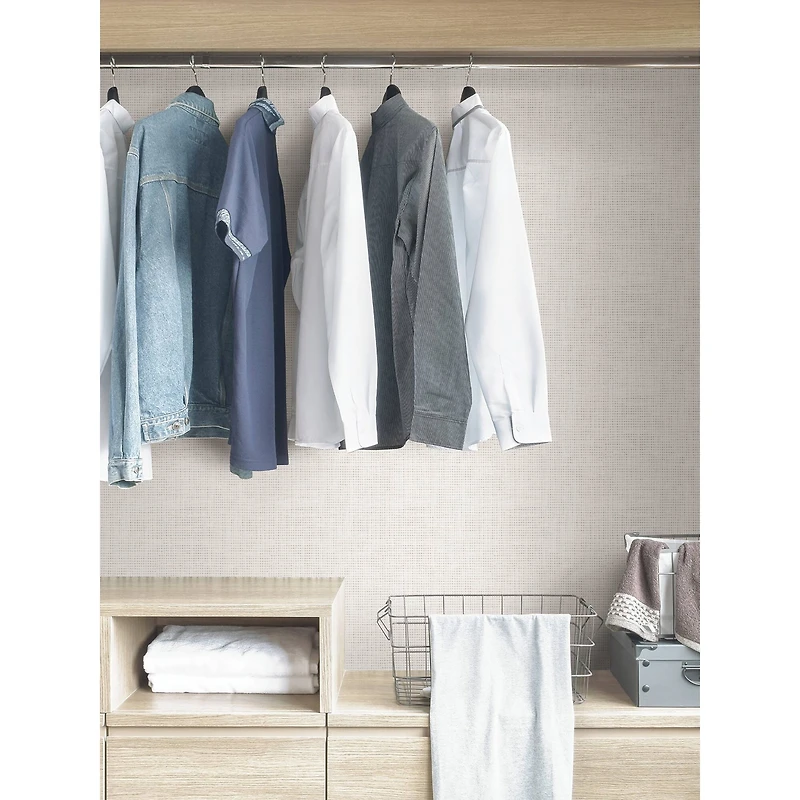 NuWallpaper Cream Nolan Peel & Stick Wallpaper