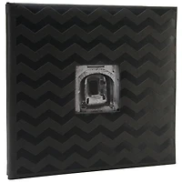 Pioneer® Black Embossed Post Bound Frame Photo Album