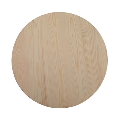 18" Unfinished Wooden Circle Plaque by Make Market®