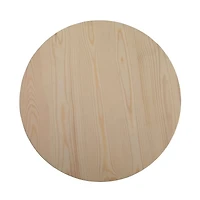 18" Unfinished Wooden Circle Plaque by Make Market®