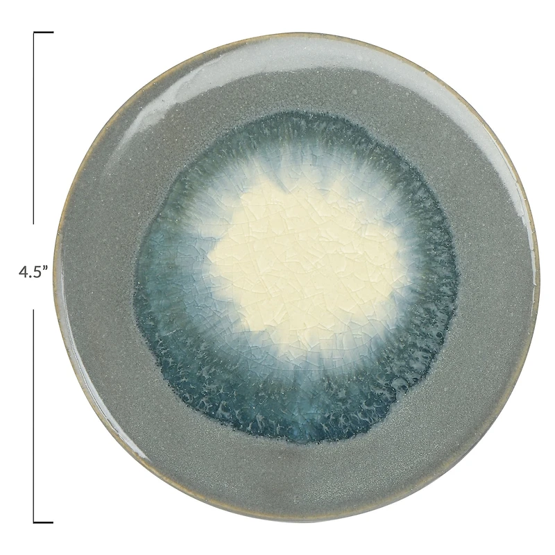 Hello Honey® Reactive Glaze Stoneware Coasters Set